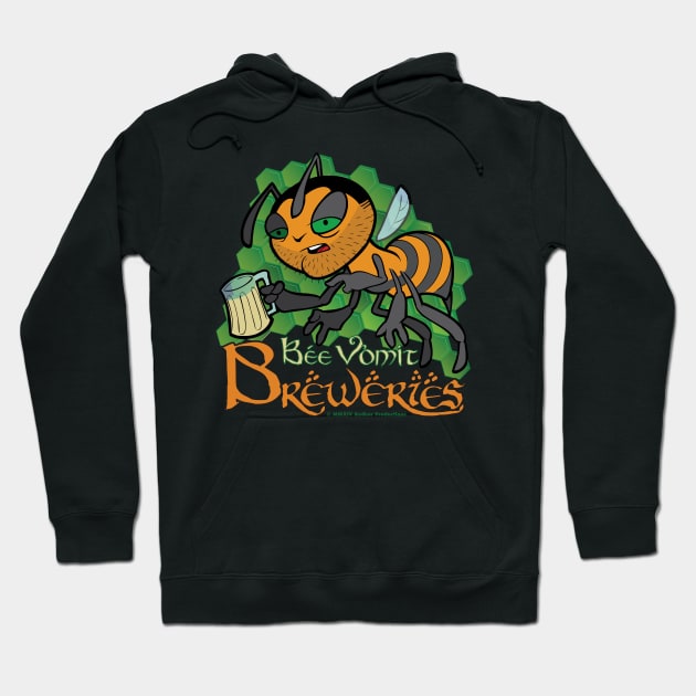 Bee Vomit Breweries Hoodie by Lor